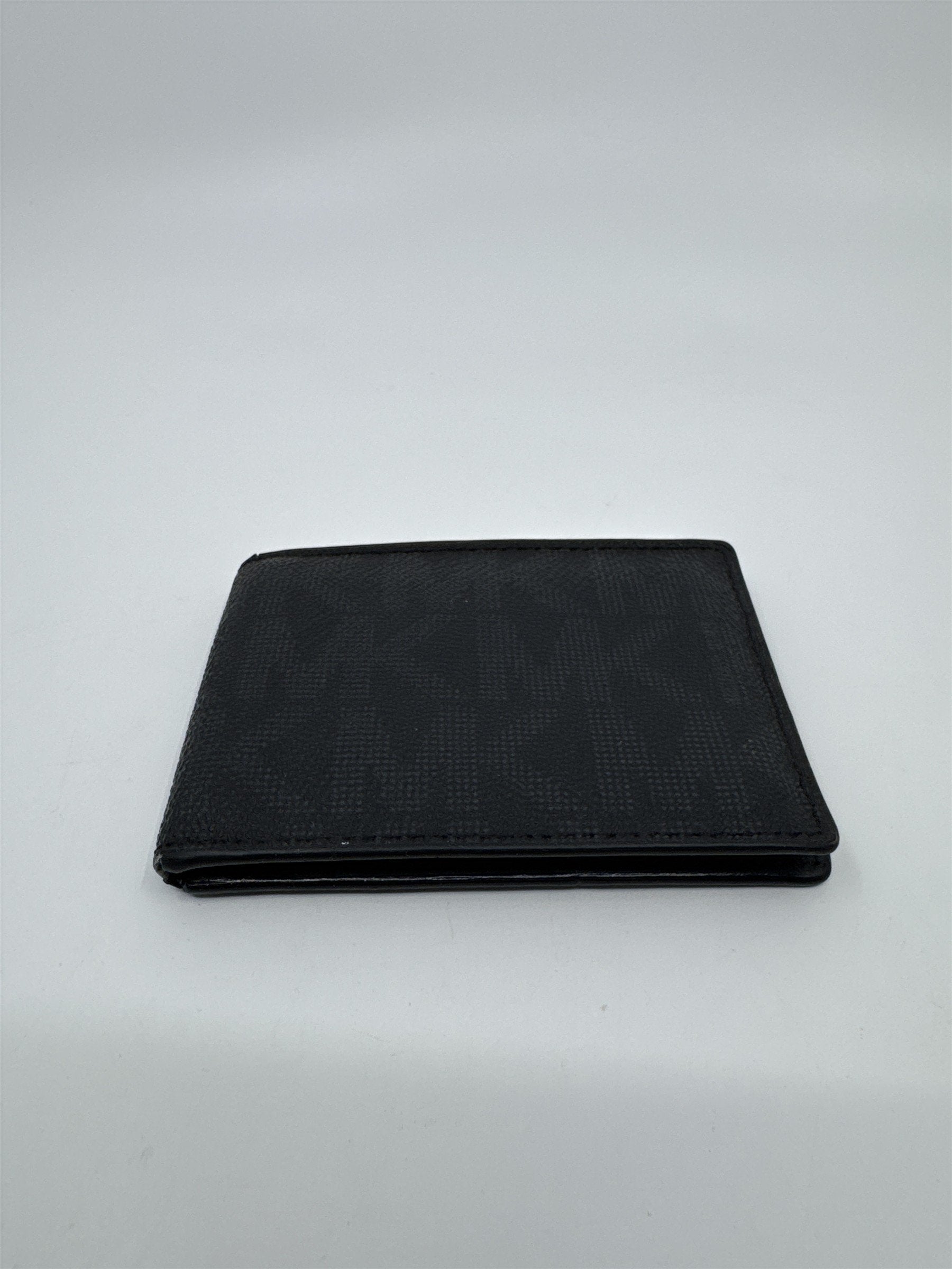 Michael Kors Black Leather MK Pattern Card Wallet