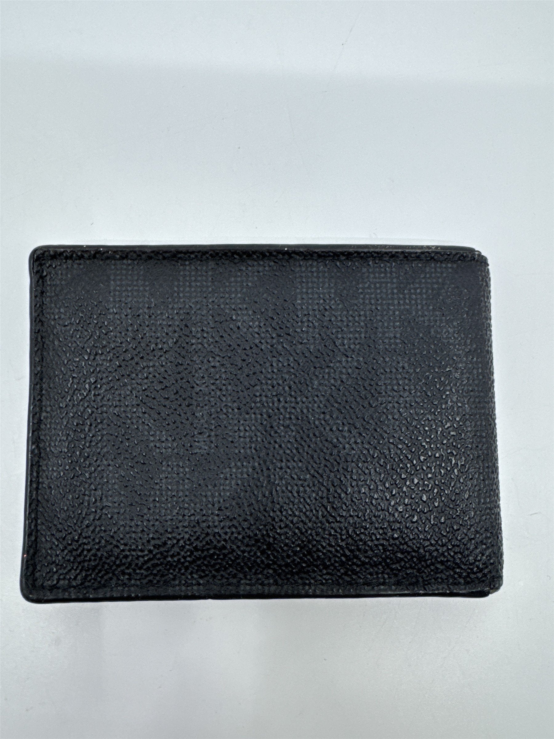 Michael Kors Black Leather MK Pattern Card Wallet