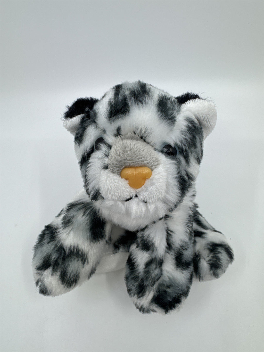 Stuffed Animal Leopard White And Grey Plush Leopard Aurora Brand