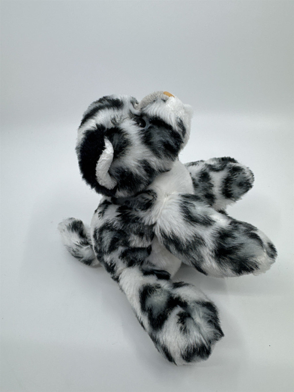 Stuffed Animal Leopard White And Grey Plush Leopard Aurora Brand