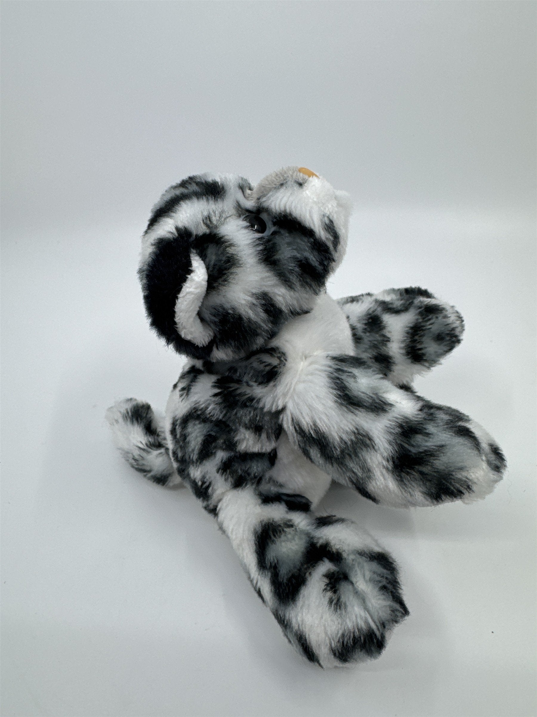 Stuffed Animal Leopard White And Grey Plush Leopard Aurora Brand