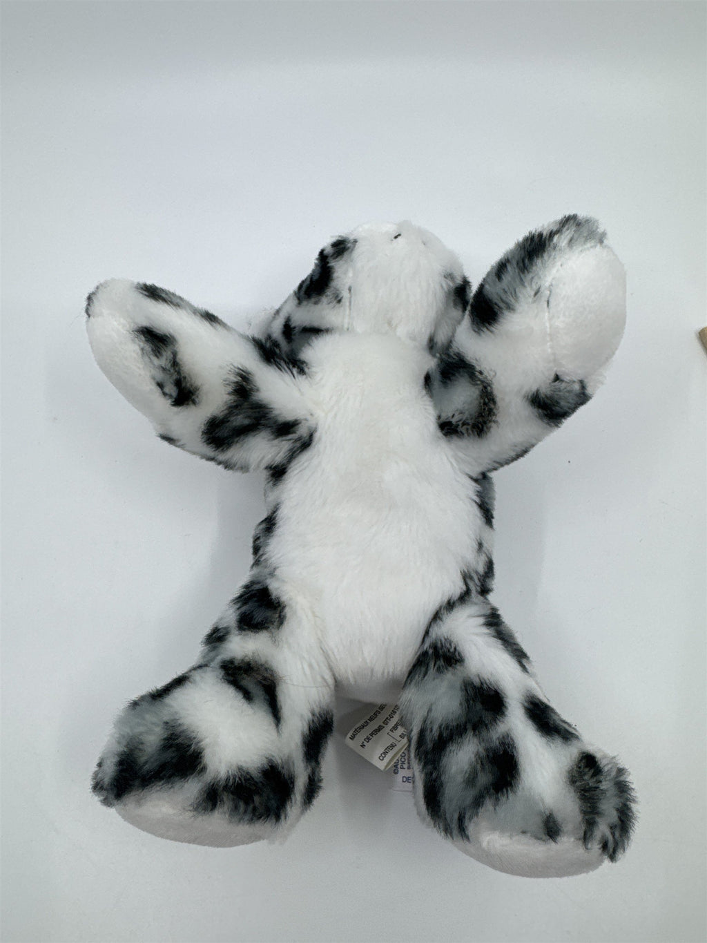 Stuffed Animal Leopard White And Grey Plush Leopard Aurora Brand