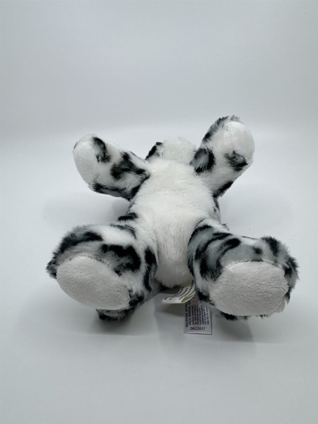 Stuffed Animal Leopard White And Grey Plush Leopard Aurora Brand
