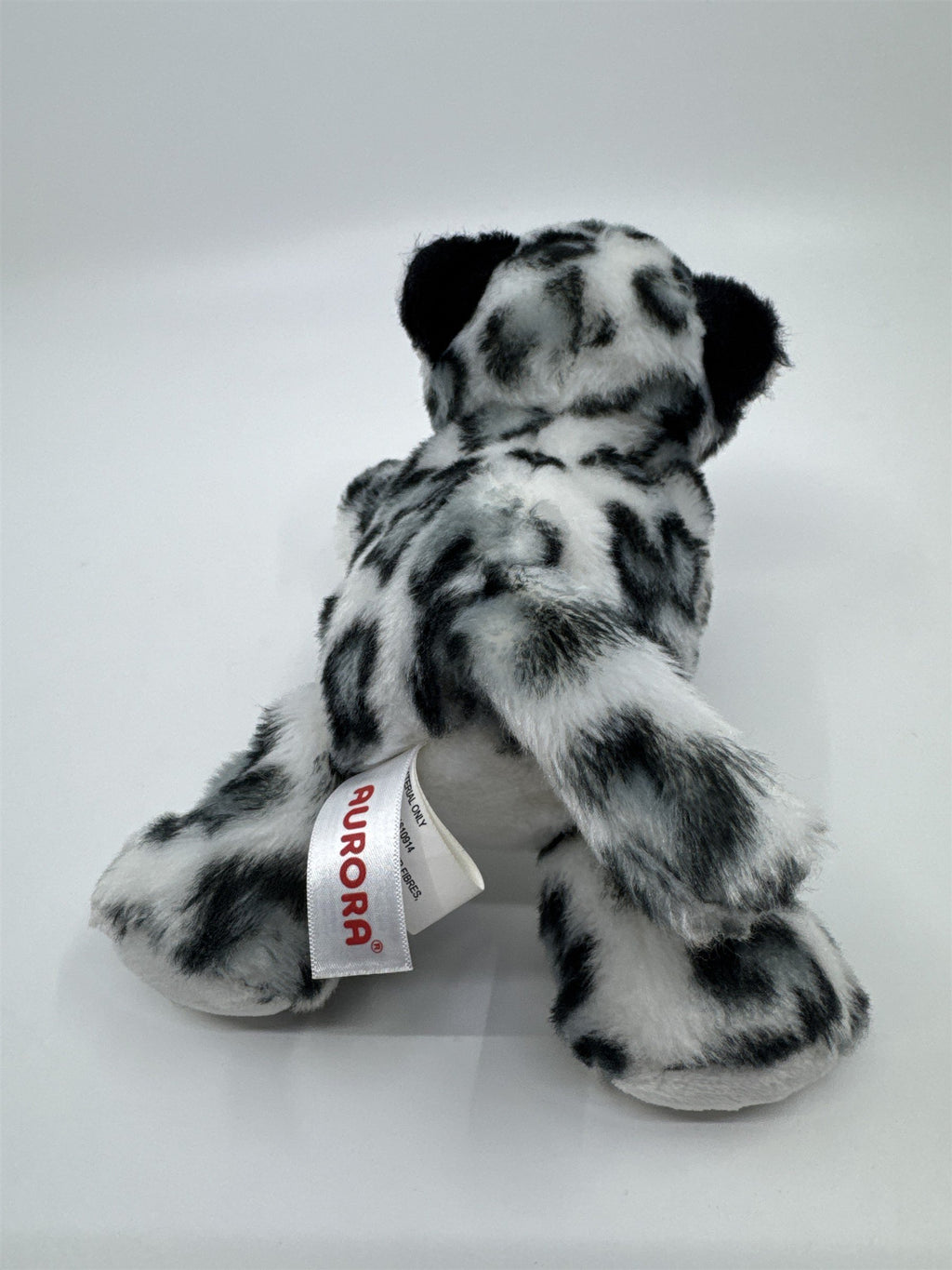 Stuffed Animal Leopard White And Grey Plush Leopard Aurora Brand