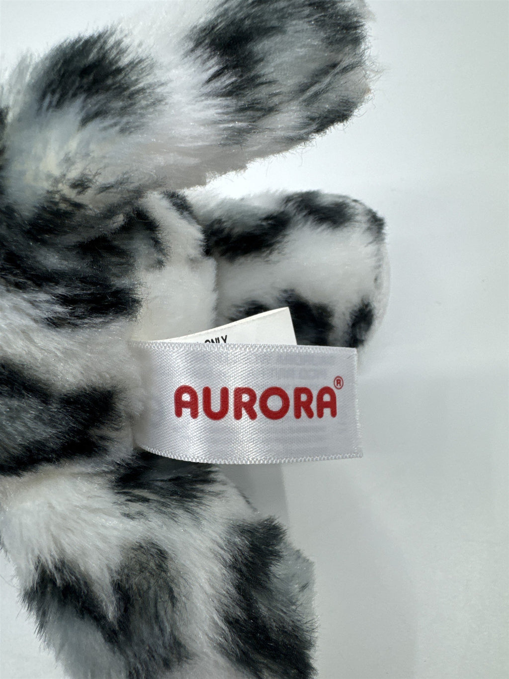 Stuffed Animal Leopard White And Grey Plush Leopard Aurora Brand