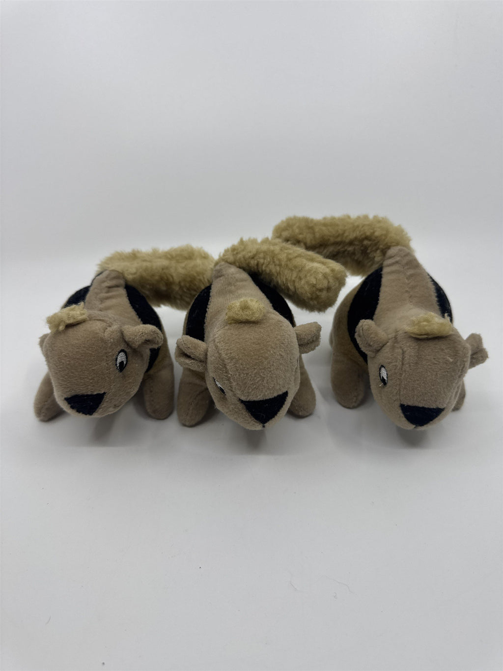 Squirrel And Tree Trunk Squeaker Large Dog Toy With Three Squirrels