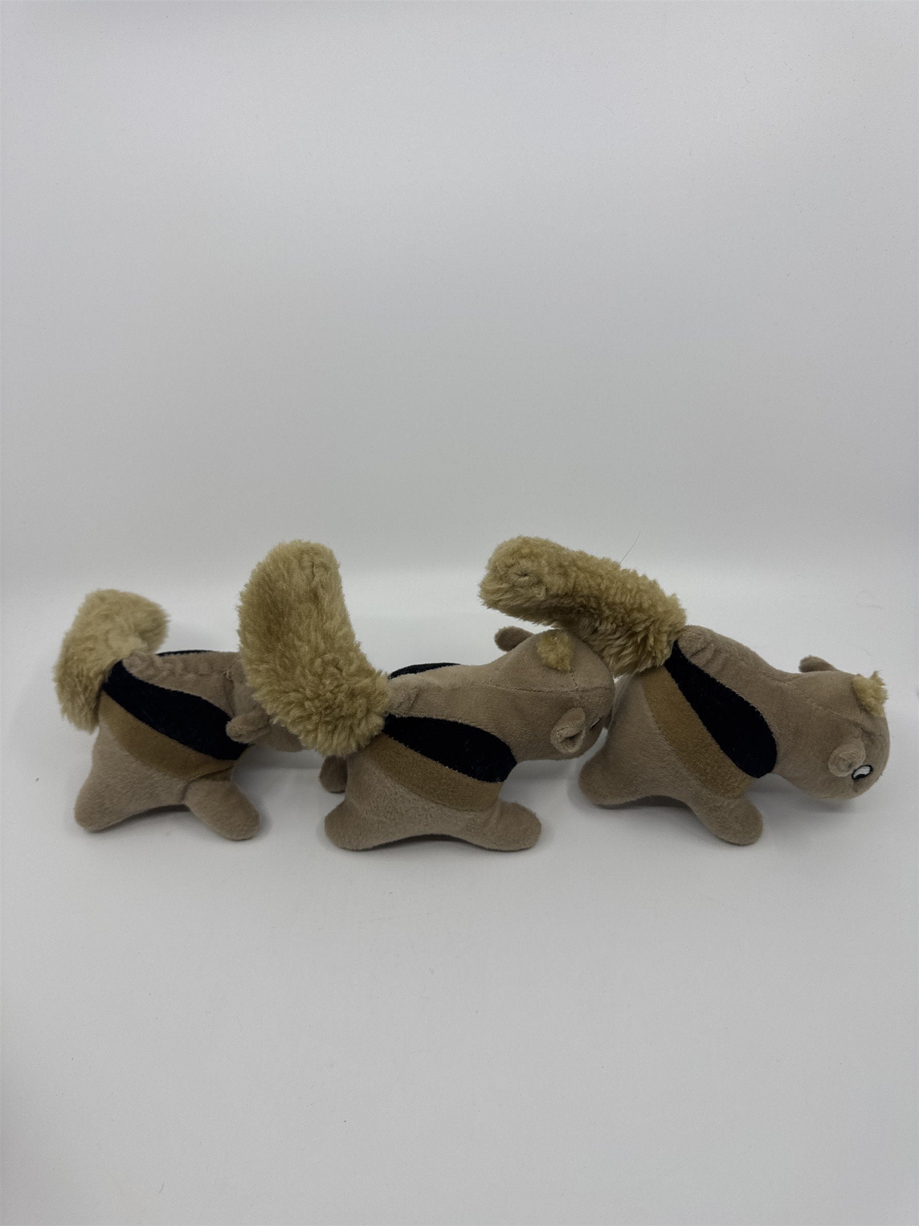 Squirrel And Tree Trunk Squeaker Large Dog Toy With Three Squirrels