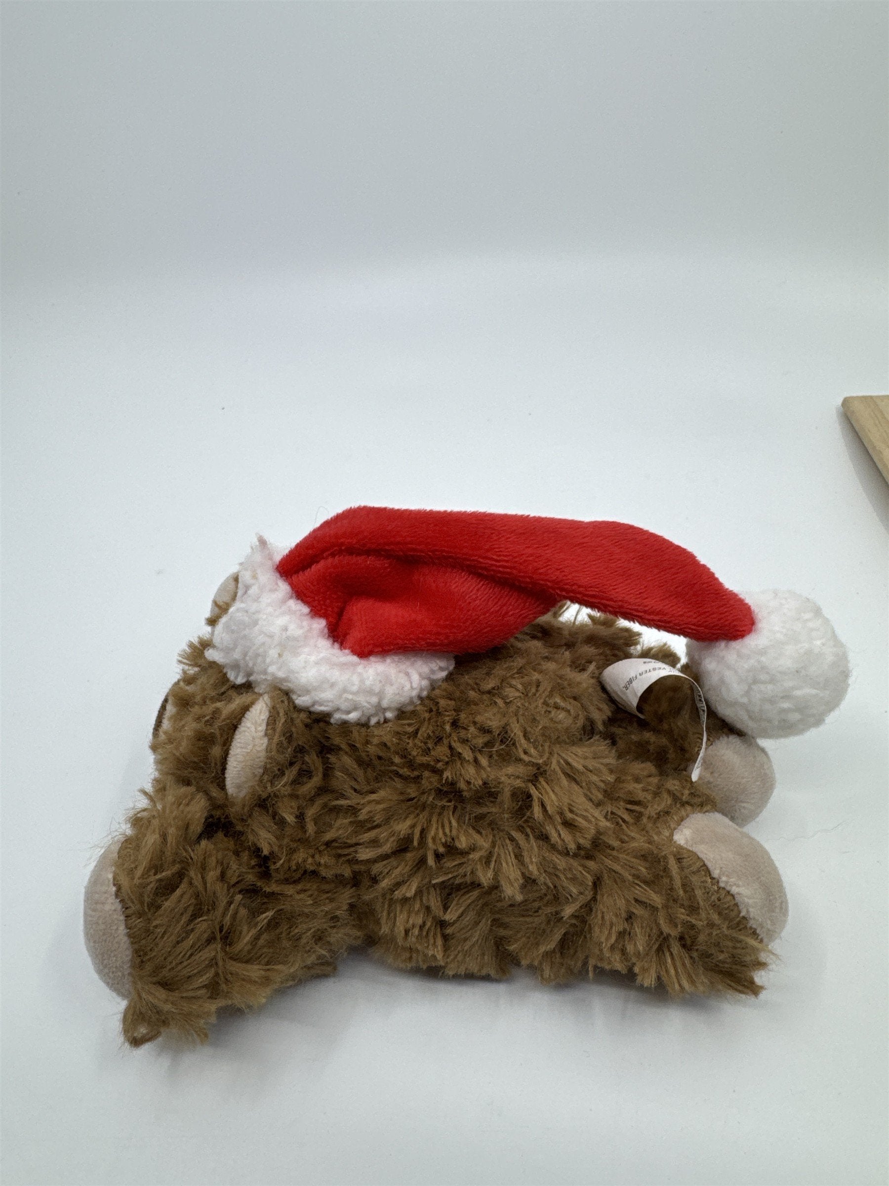 2022 Bear/Dog Stuffed Small Polyester Dog Toy With Christmas/Santa Hat