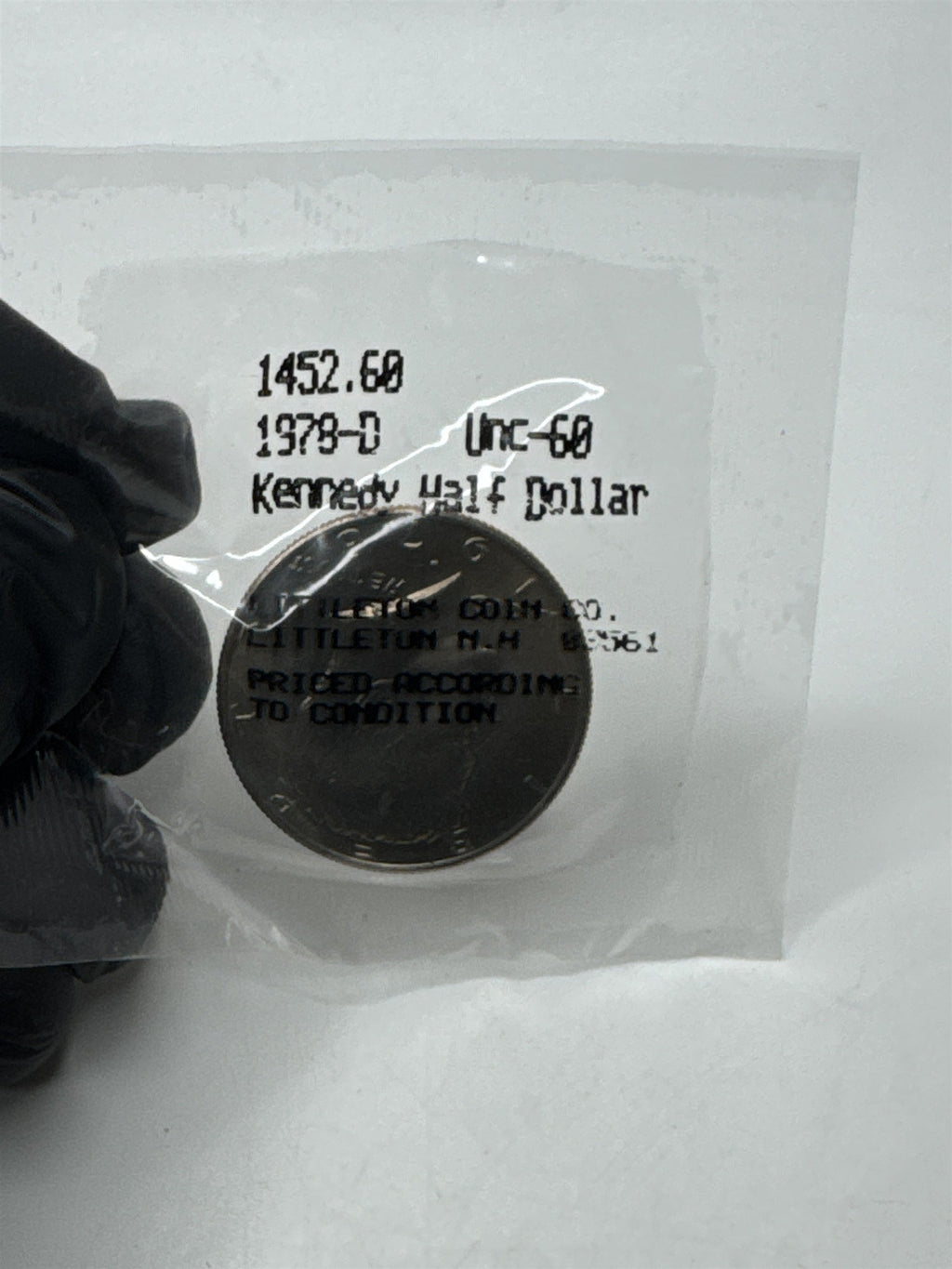 1978 UNC-60 Kennedy Half Dollar Uncirculated Scarce Coin ~ Littleton Coin Co