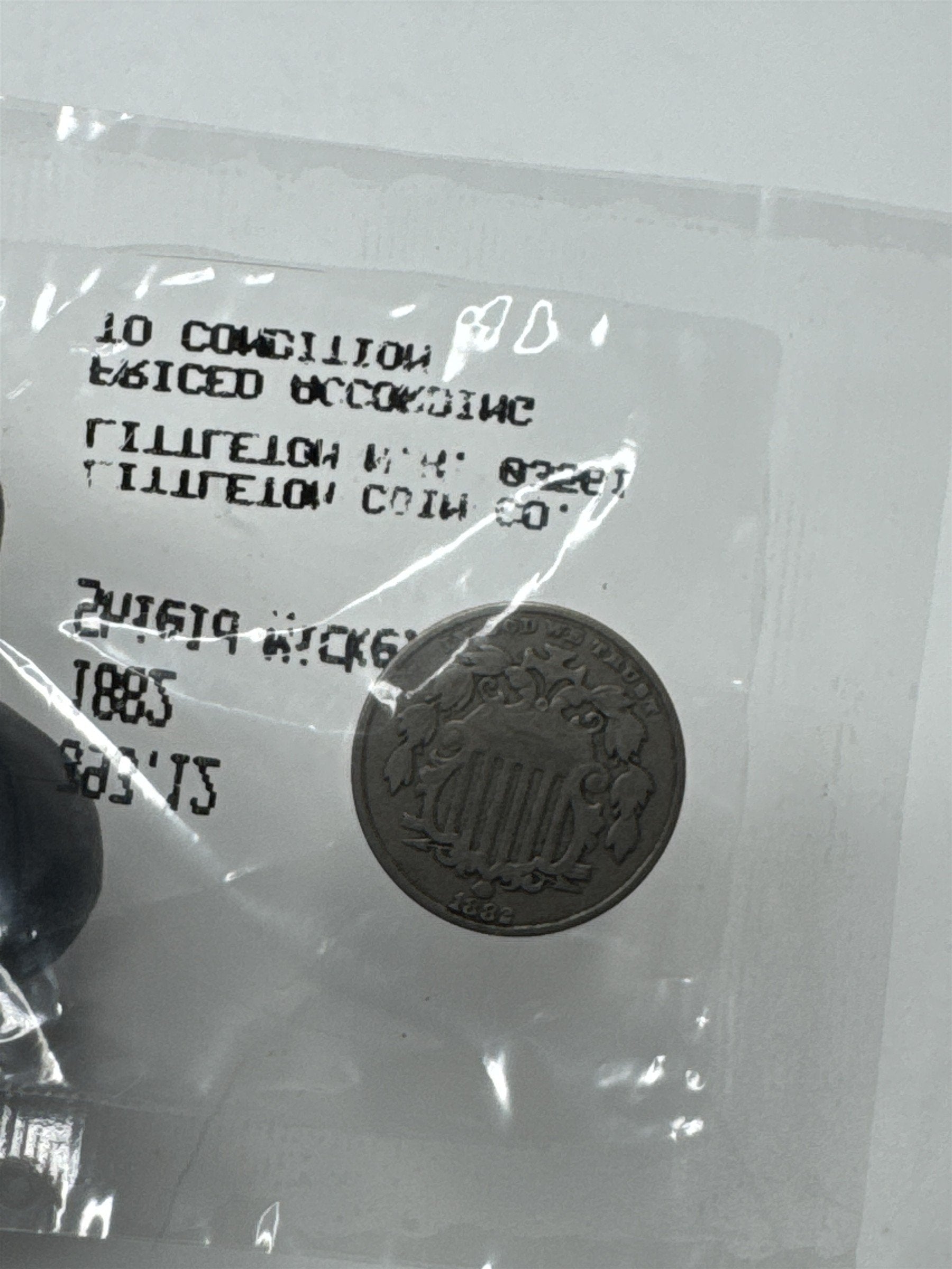 1882 Shield Nickel FINE Condition Scarce Coin ~ Littleton Coin Co