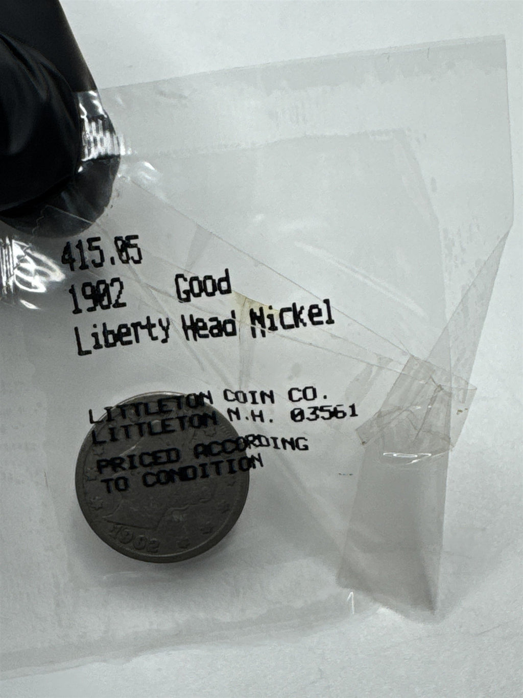 1902 Liberty Head Nickel Good Condition Scarce Coin ~ Littleton Coin Co