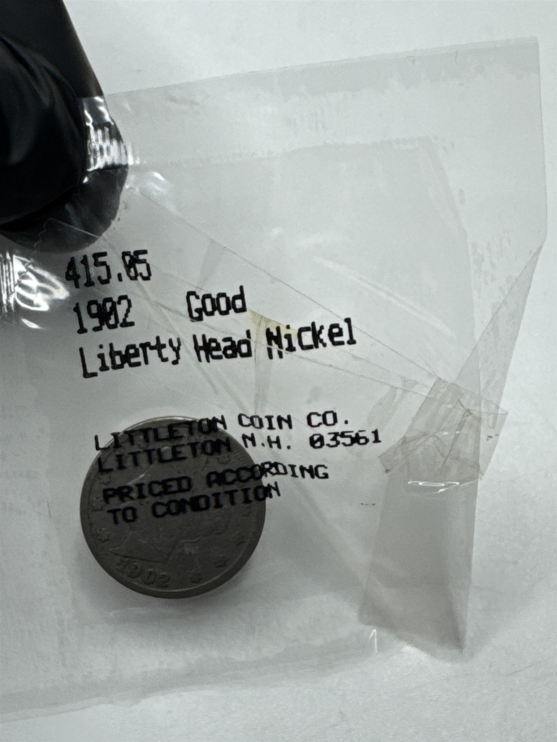 1902 Liberty Head Nickel Good Condition Scarce Coin ~ Littleton Coin Co