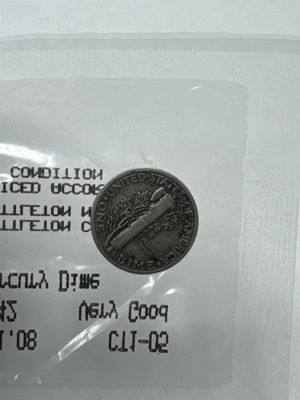 1942 Mercury Dime Littleton Coin Co US 90% Silver Coin VG Condition