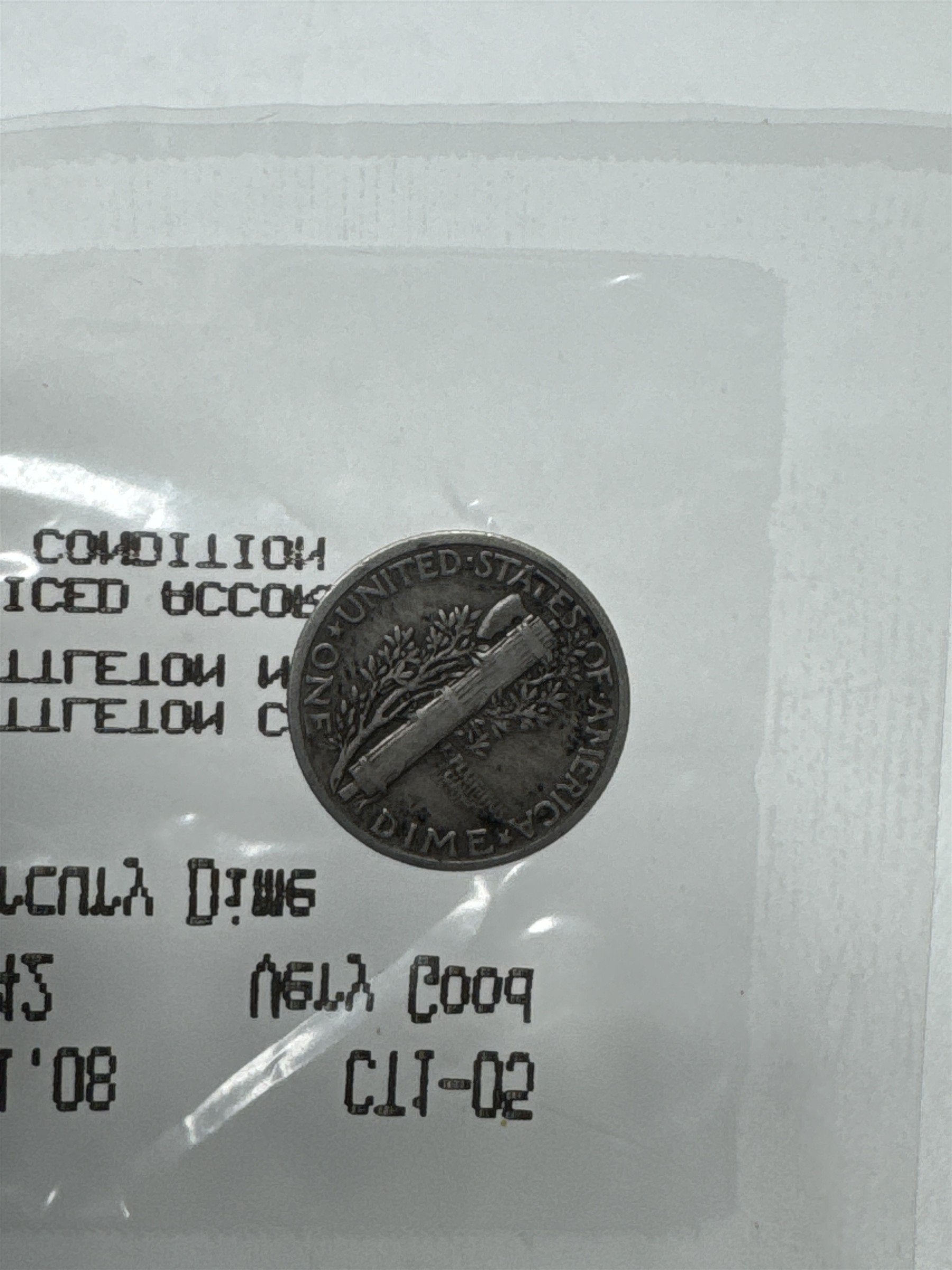 1942 Mercury Dime Littleton Coin Co US 90% Silver Coin VG Condition