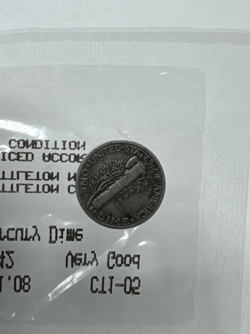 1942 Mercury Dime Littleton Coin Co US 90% Silver Coin VG Condition