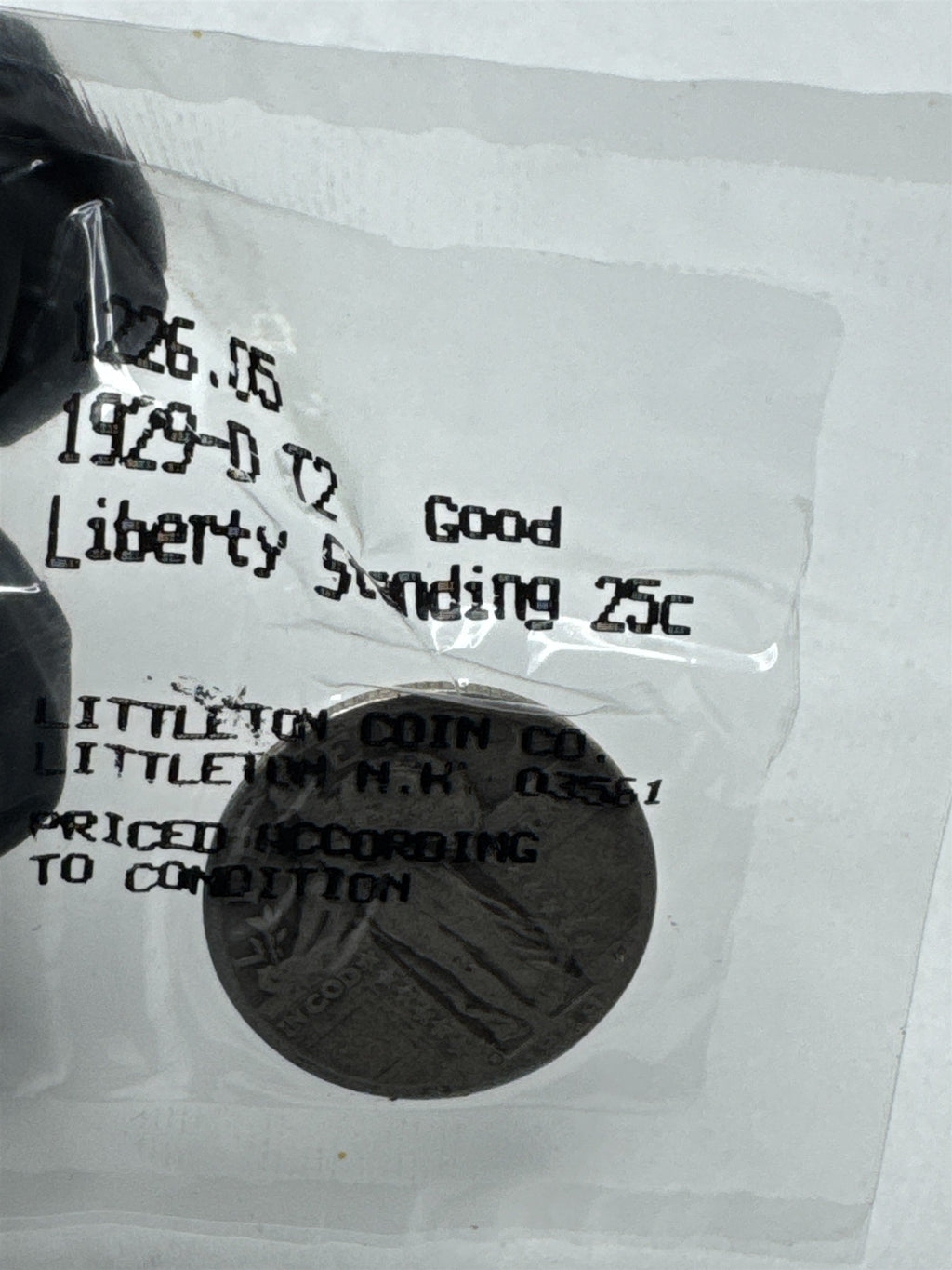 1929-D Liberty Standing Quarter Good Condition Scarce Coin ~ Littleton Coin Co