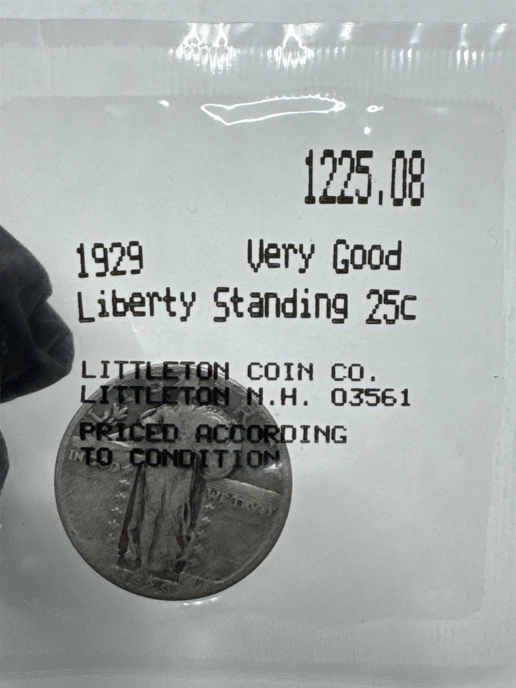 1929 Liberty Standing Quarter Good Condition Scarce Coin ~ Littleton Coin Co