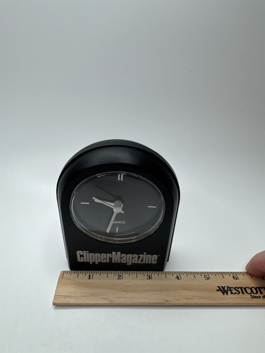 Vintage Clipper Magazine Promotional Quartz Desk Table Clock Works