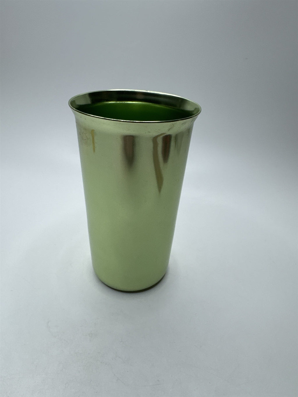 Green Toned Metal Drinking Offering Cup Shot Glass Alcohol Cup Tumbler