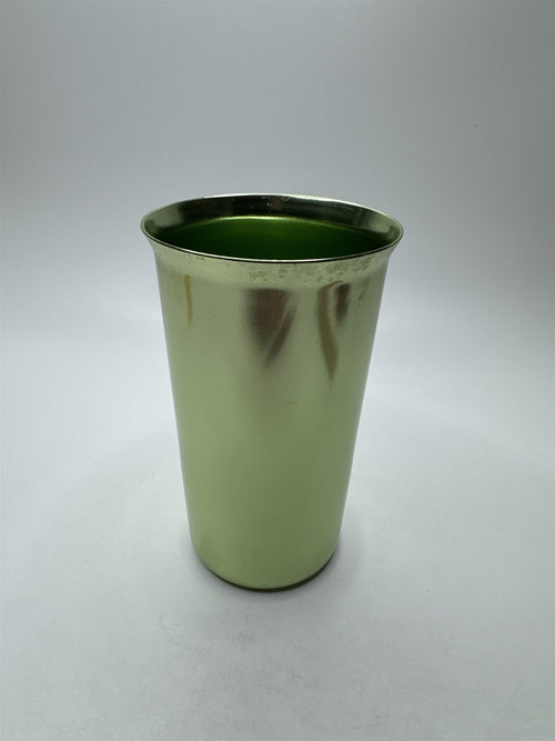 Green Toned Metal Drinking Offering Cup Shot Glass Alcohol Cup Tumbler