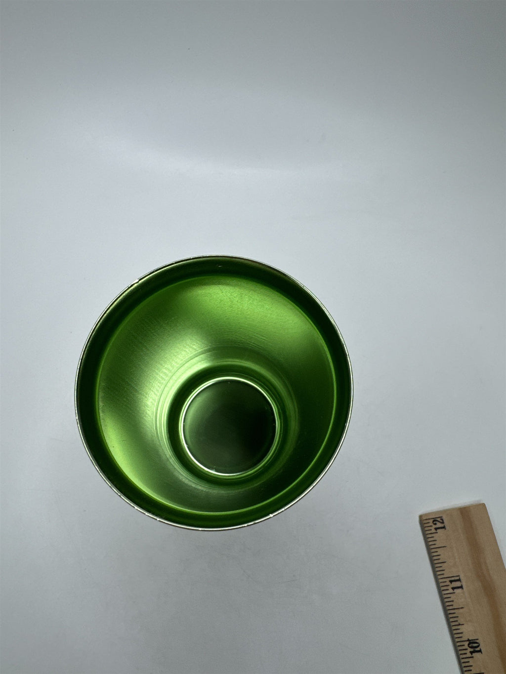 Green Toned Metal Drinking Offering Cup Shot Glass Alcohol Cup Tumbler