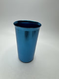 Blue Toned Metal Drinking Offering Cup Shot Glass Alcohol Cup Tumbler Prop