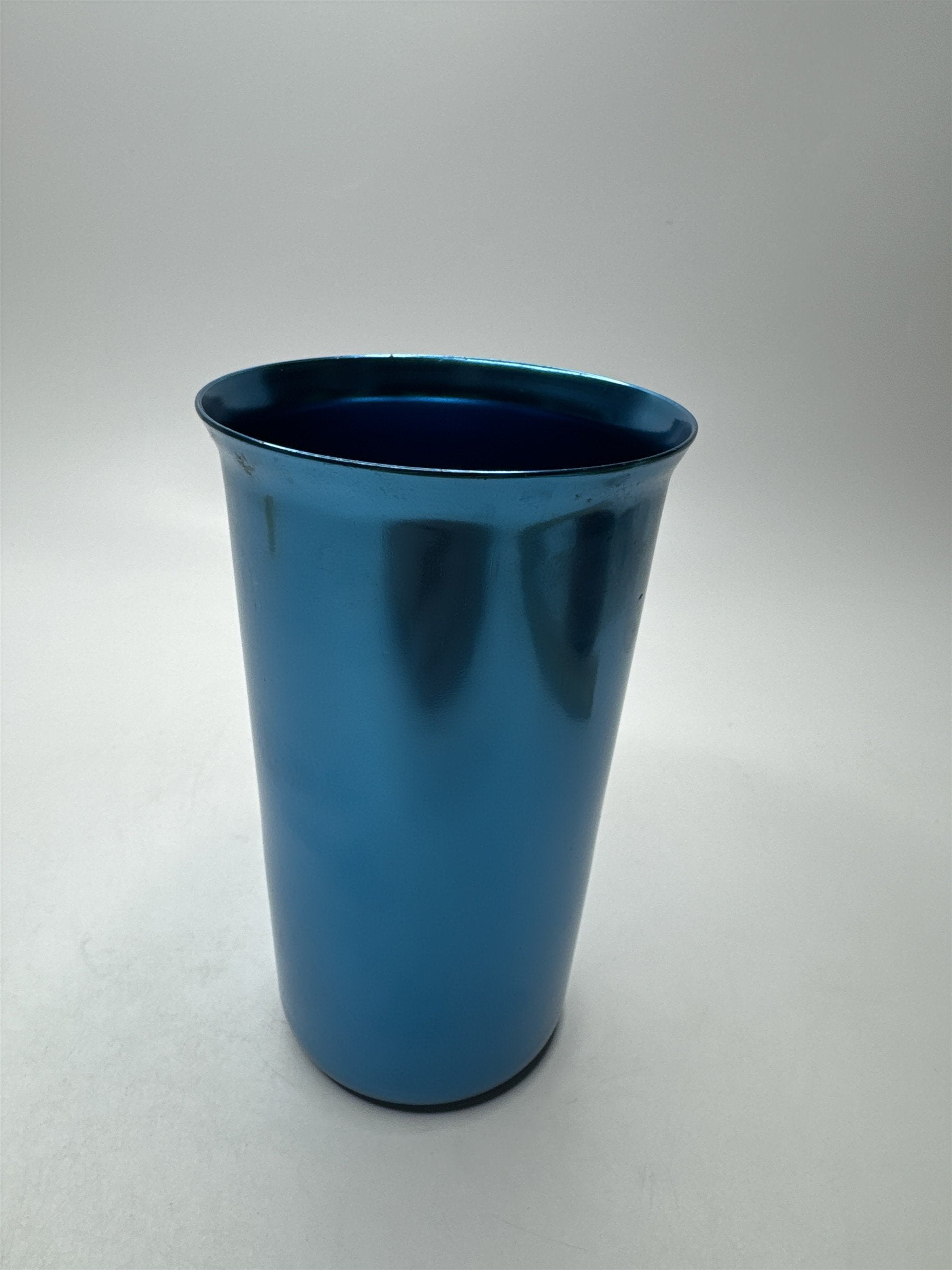 Blue Toned Metal Drinking Offering Cup Shot Glass Alcohol Cup Tumbler Prop