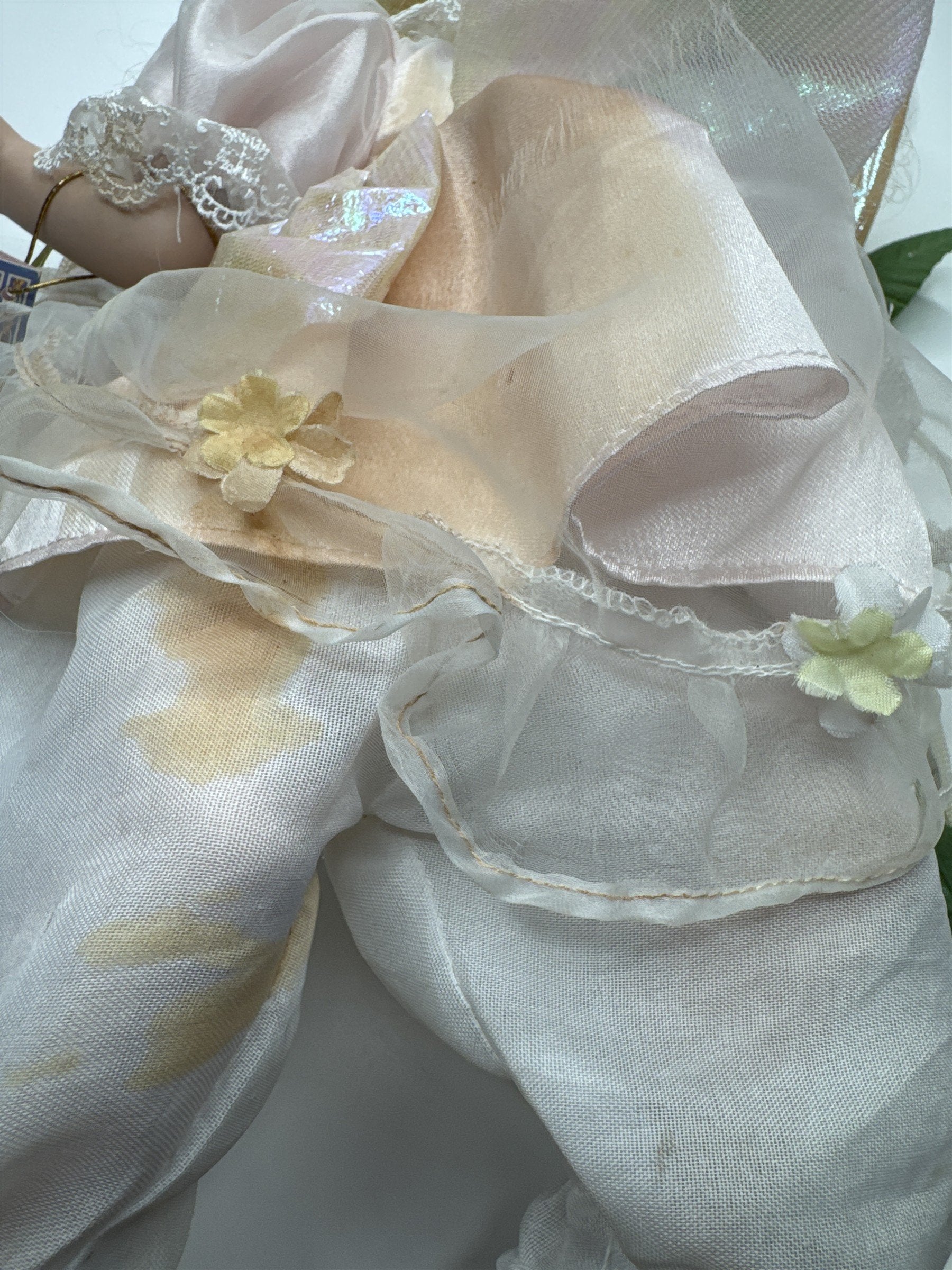 Vintage Cathay 1 of 5000 Swinging Angel Butterfly Wings Porcelain Doll