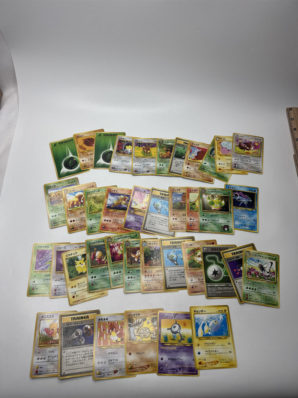 Lot of 38 Random Pocket Monsters Pokemon Playing Cards Vintage (As Pictured)