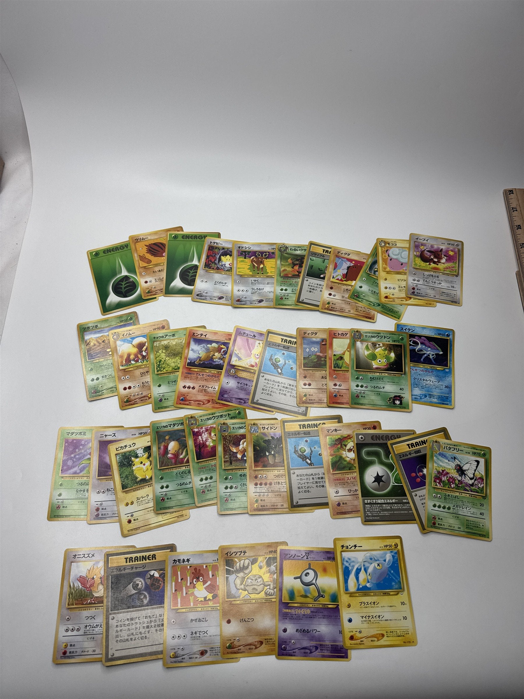 Lot of 38 Random Pocket Monsters Pokemon Playing Cards Vintage (As Pictured)