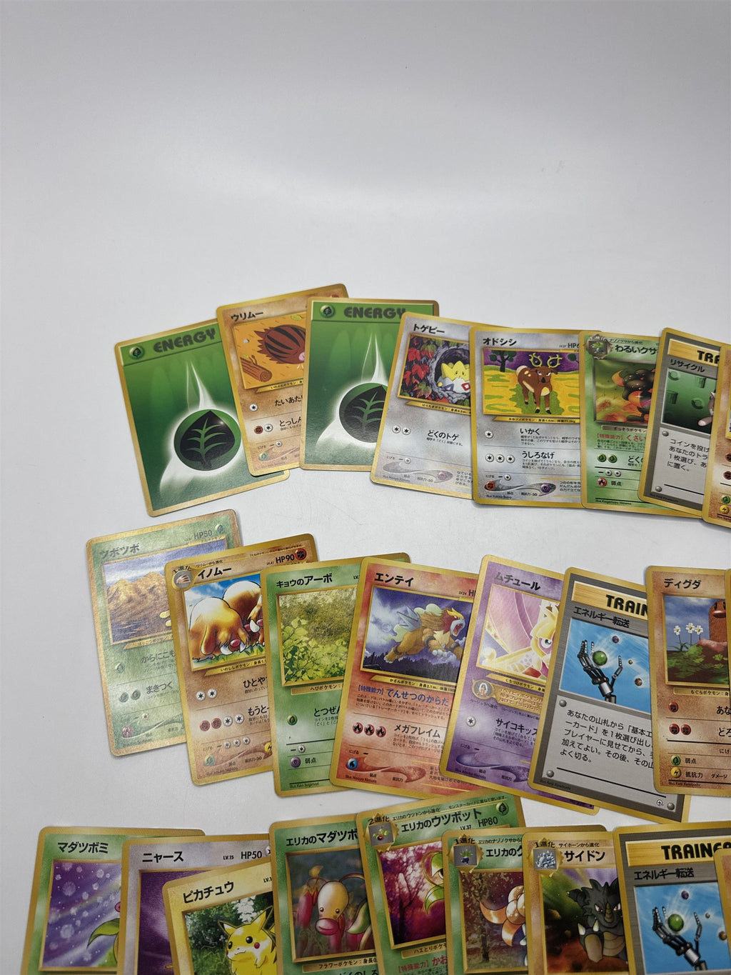Lot of 38 Random Pocket Monsters Pokemon Playing Cards Vintage (As Pictured)