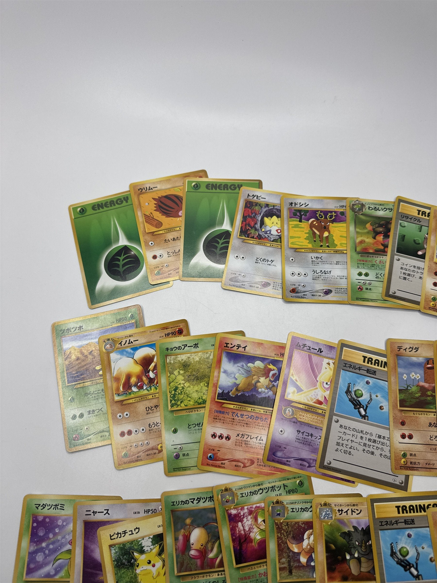 Lot of 38 Random Pocket Monsters Pokemon Playing Cards Vintage (As Pictured)