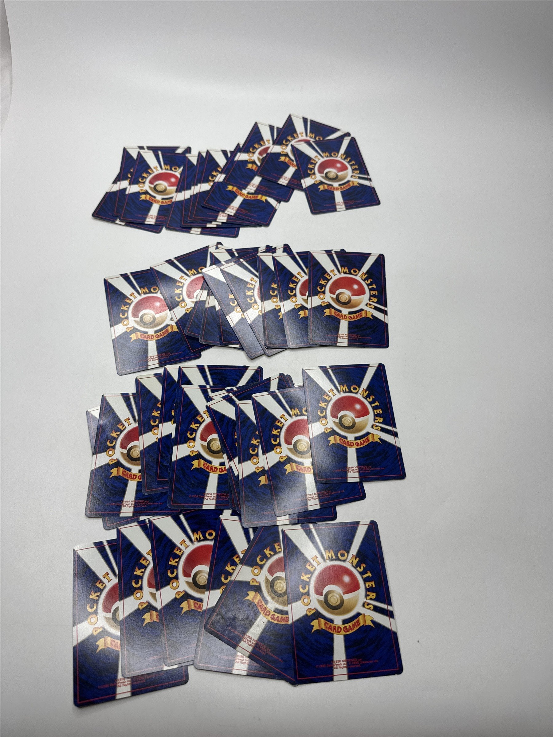 Lot of 38 Random Pocket Monsters Pokemon Playing Cards Vintage (As Pictured)