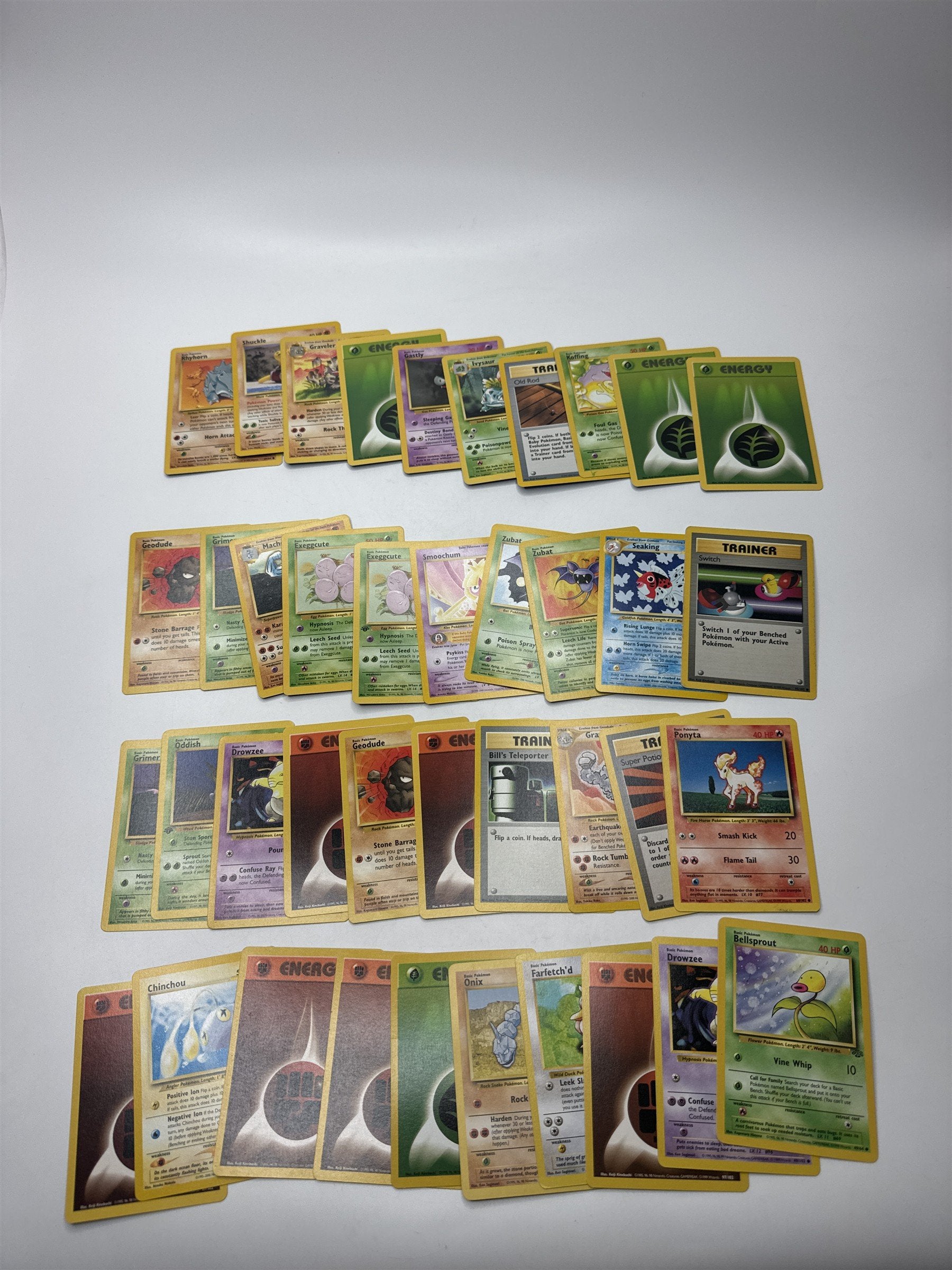 Lot of 40 Random Assorted Pokemon Playing Cards Vintage 1999(As Pictured)