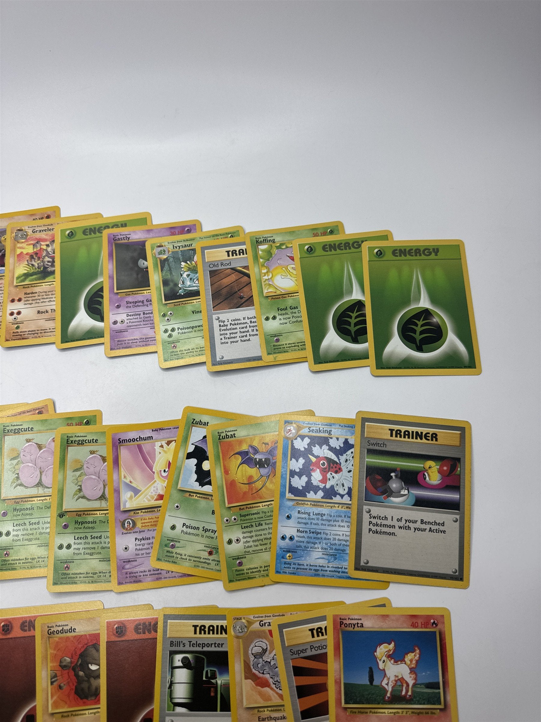 Lot of 40 Random Assorted Pokemon Playing Cards Vintage 1999(As Pictured)