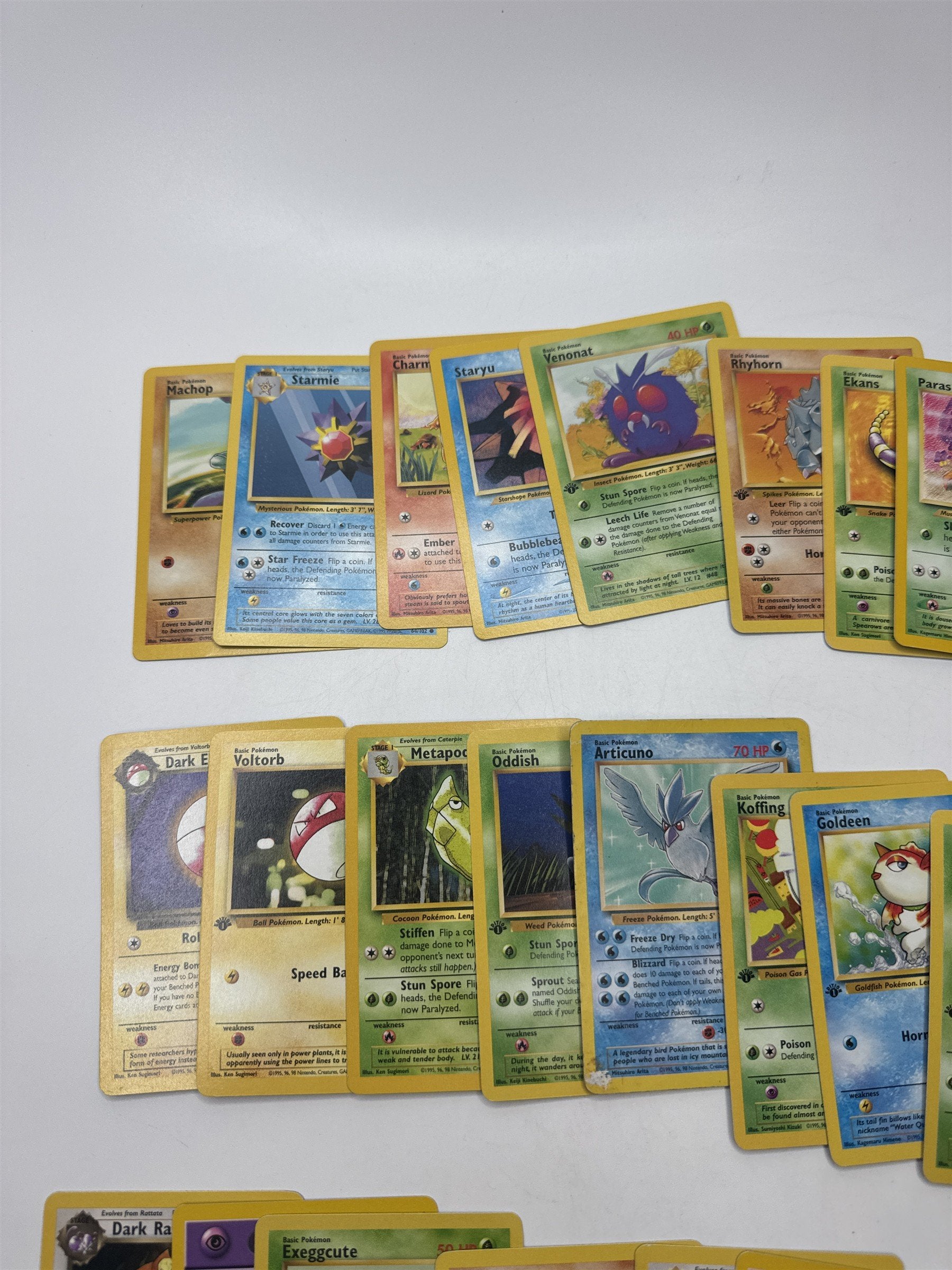 Lot of 40 Random Assorted Pokemon Playing Cards Vintage 1999(As Pictured)