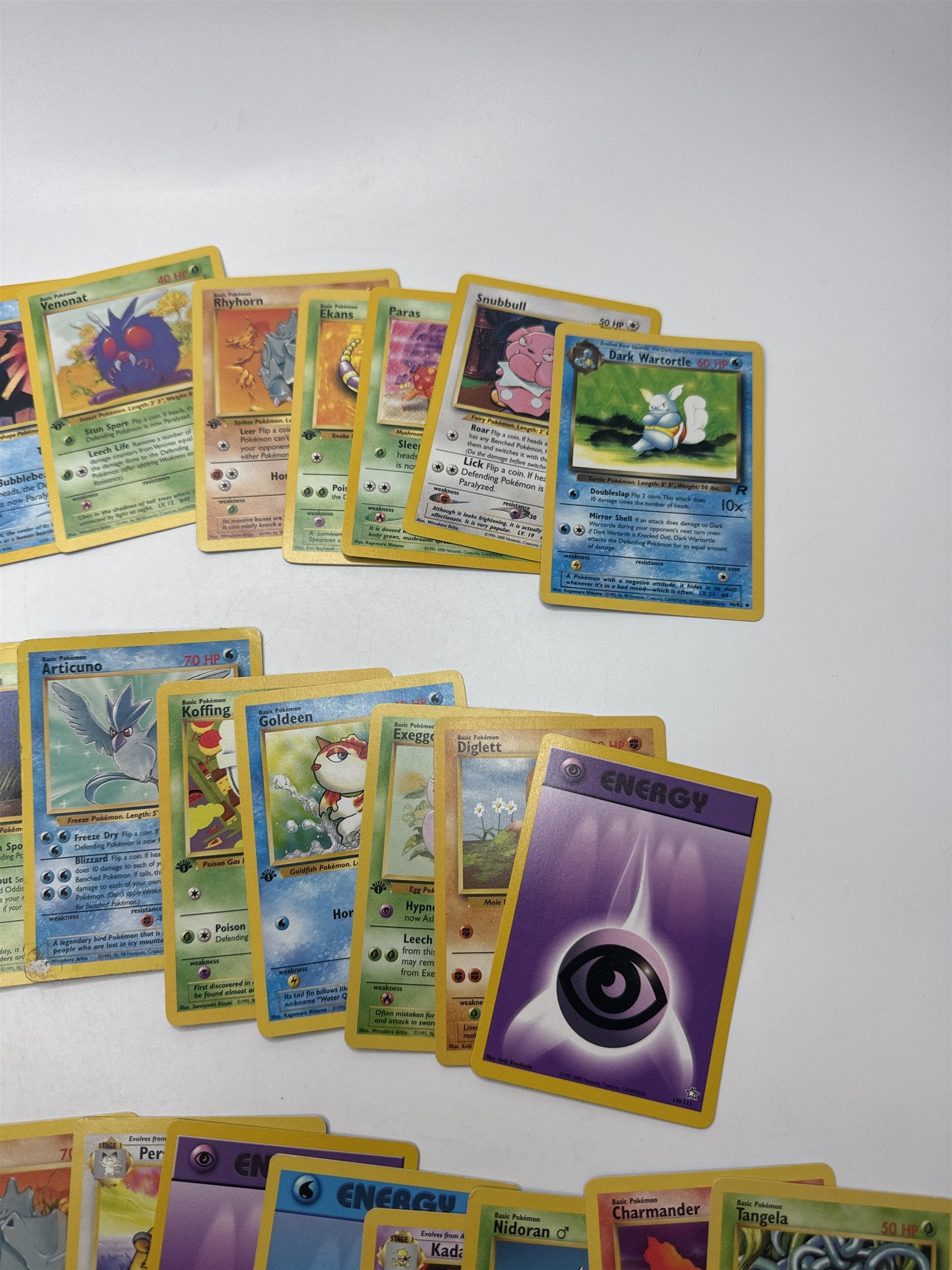 Lot of 40 Random Assorted Pokemon Playing Cards Vintage 1999(As Pictured)