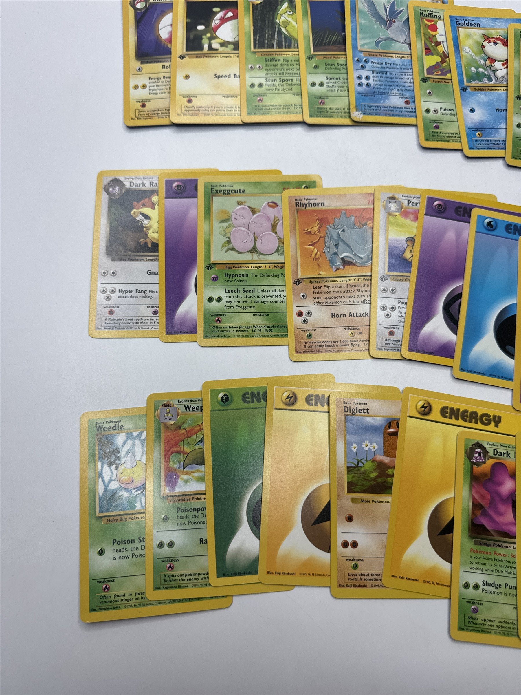 Lot of 40 Random Assorted Pokemon Playing Cards Vintage 1999(As Pictured)