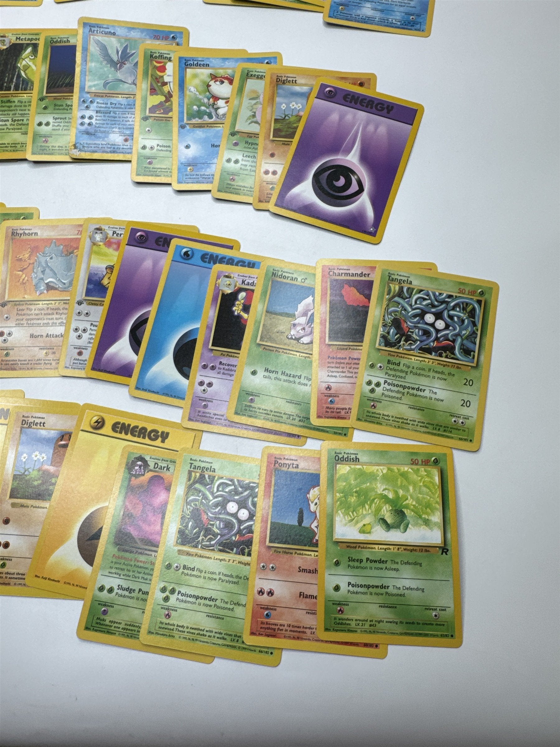 Lot of 40 Random Assorted Pokemon Playing Cards Vintage 1999(As Pictured)