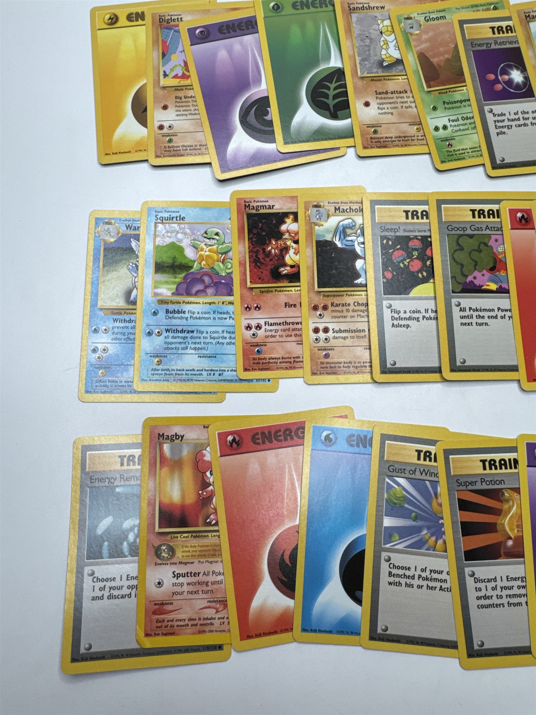 Lot of 40 Random Assorted Pokemon Playing Cards Vintage 1999(As Pictured)