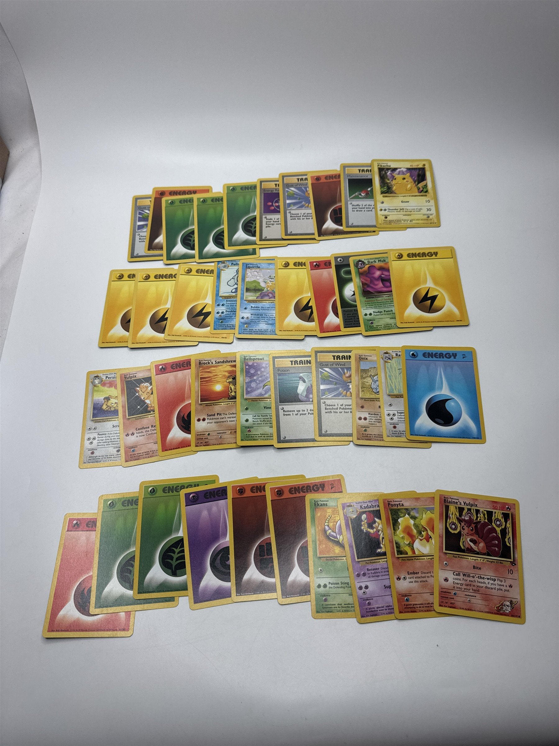 Lot of 40 Random Assorted Pokemon Playing Cards Vintage 1999(As Pictured)