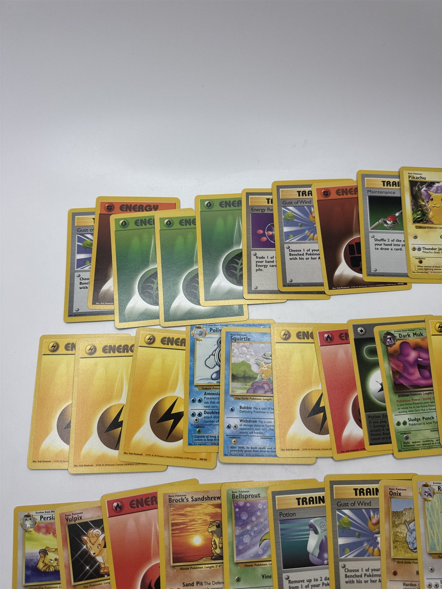 Lot of 40 Random Assorted Pokemon Playing Cards Vintage 1999(As Pictured)
