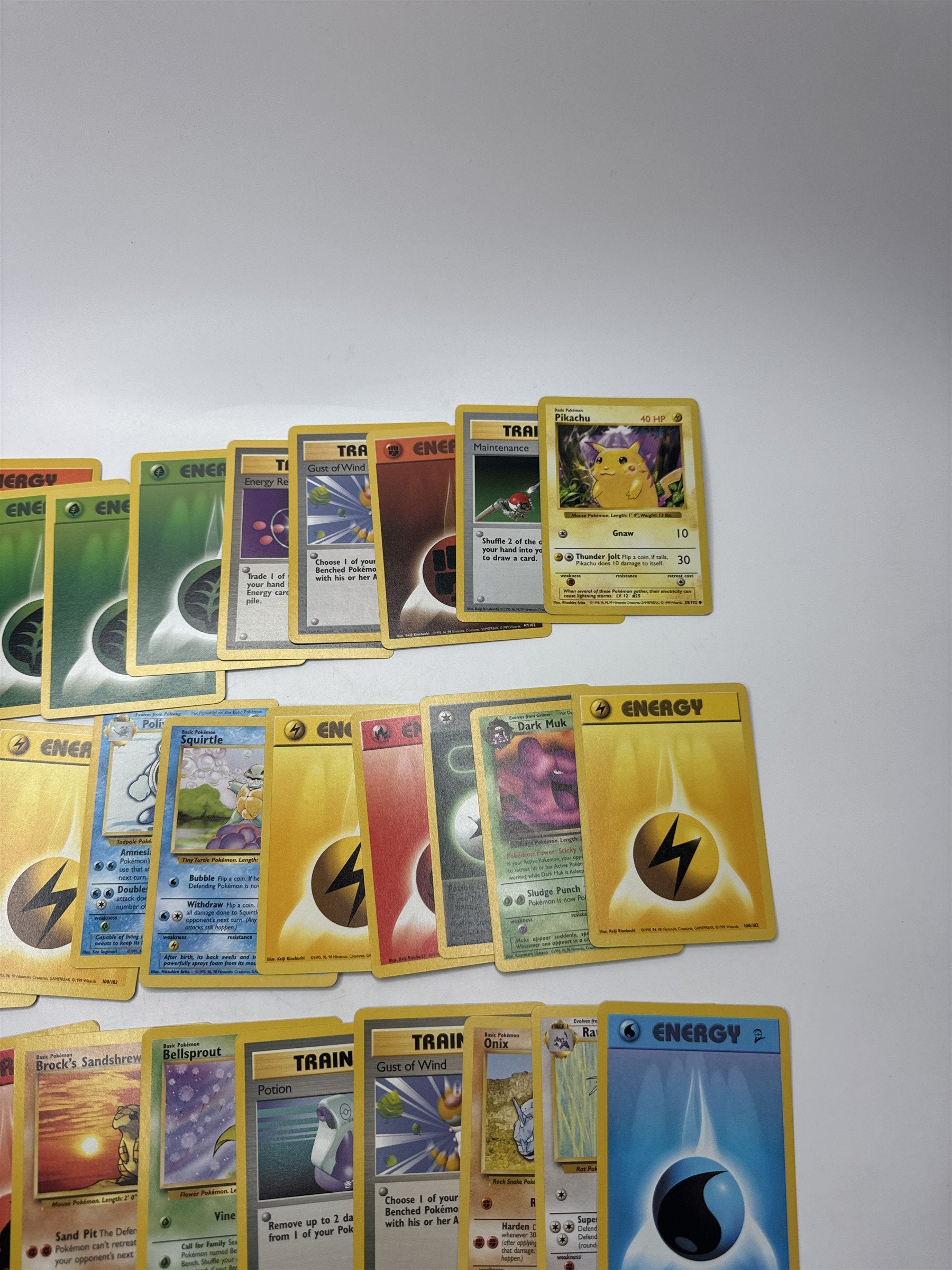Lot of 40 Random Assorted Pokemon Playing Cards Vintage 1999(As Pictured)