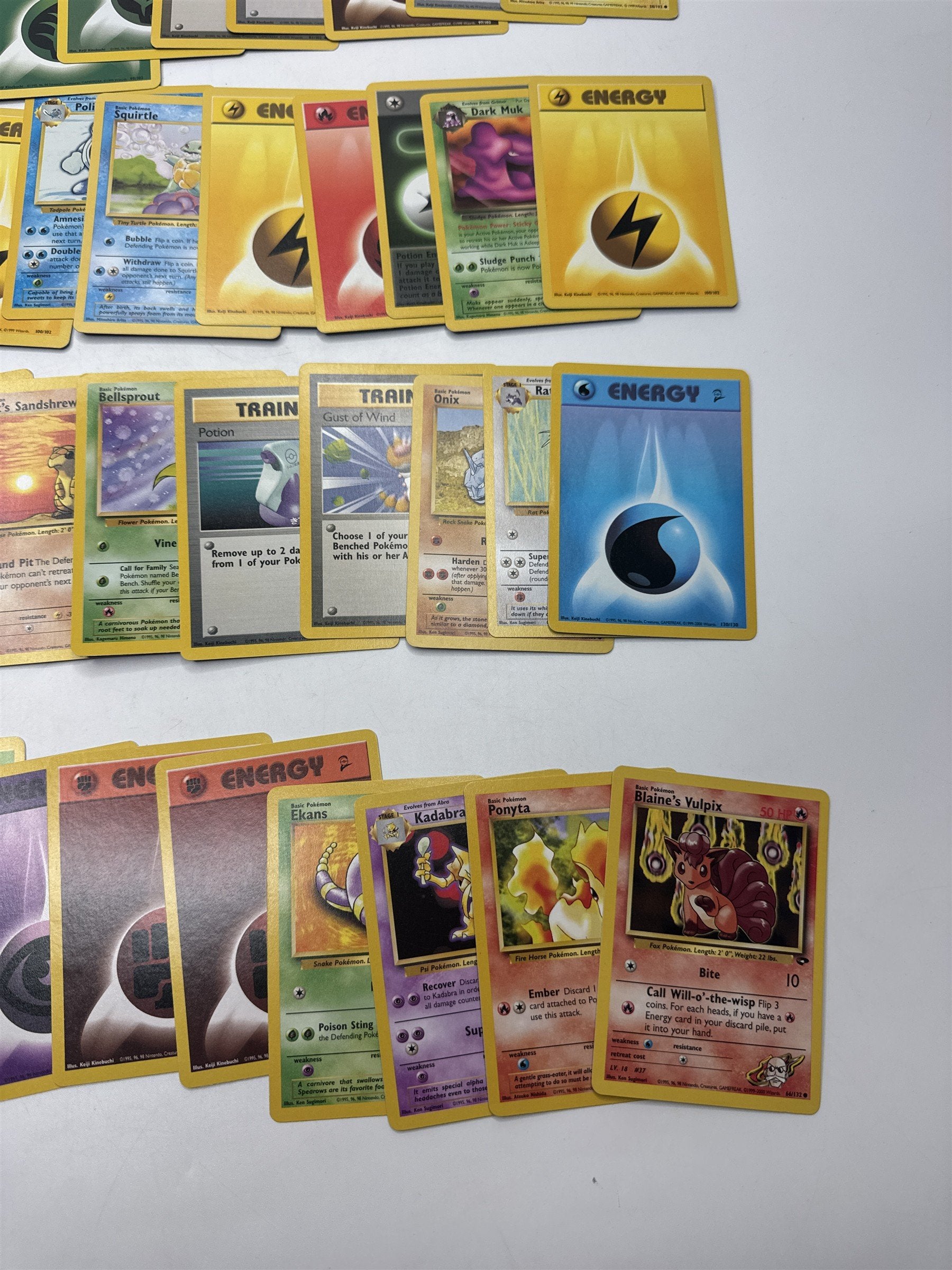 Lot of 40 Random Assorted Pokemon Playing Cards Vintage 1999(As Pictured)