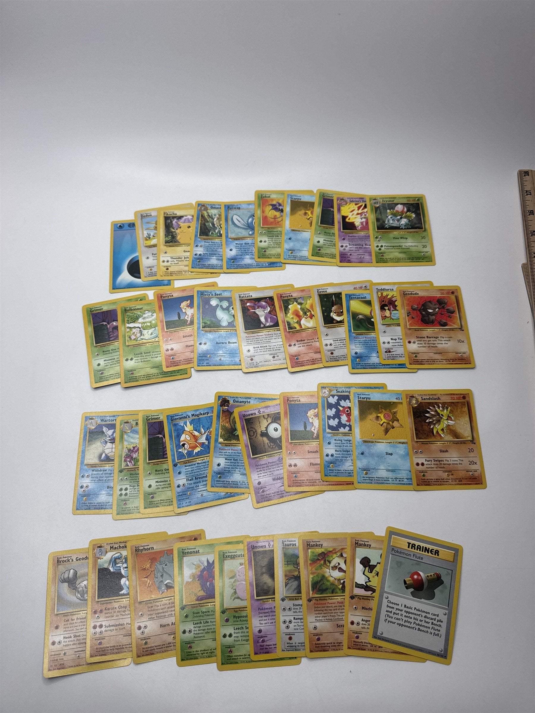 Lot of 40 Random Assorted Pokemon Playing Cards Vintage 1999(As Pictured)