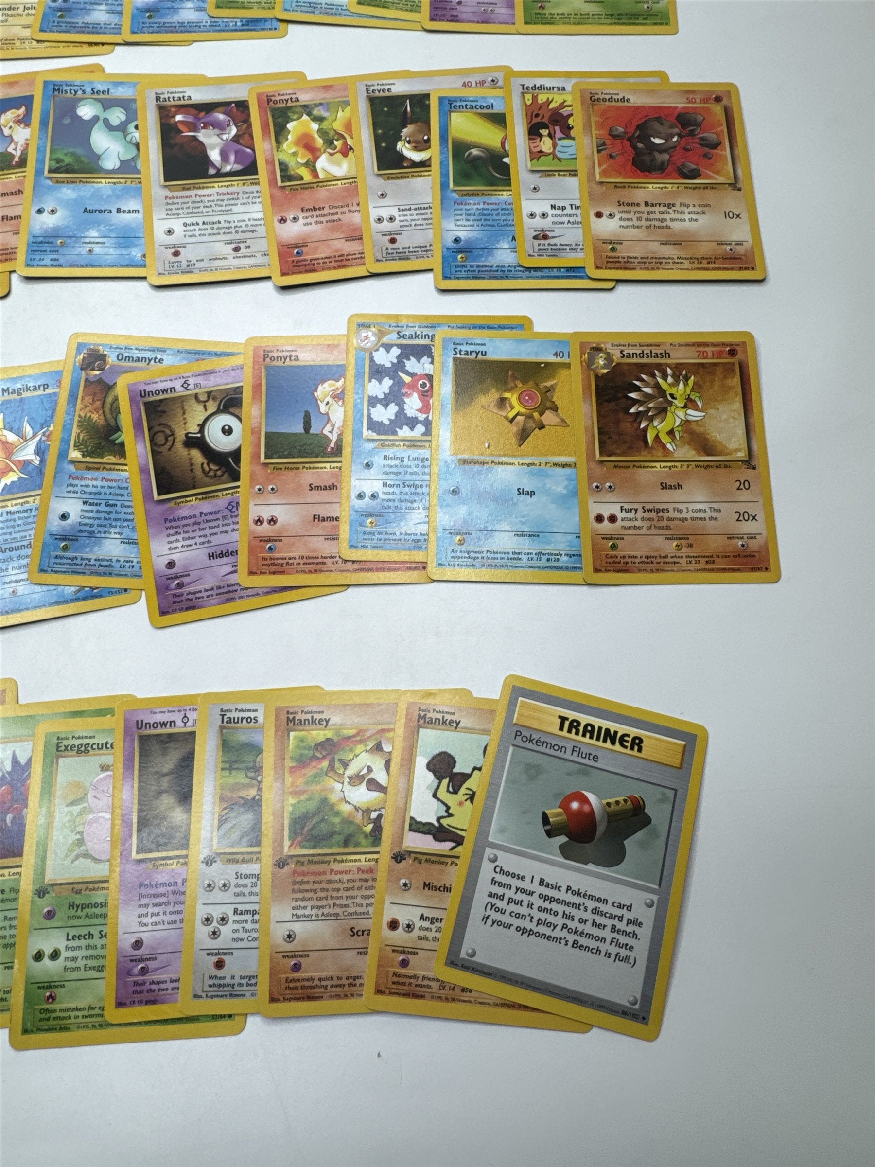 Lot of 40 Random Assorted Pokemon Playing Cards Vintage 1999(As Pictured)
