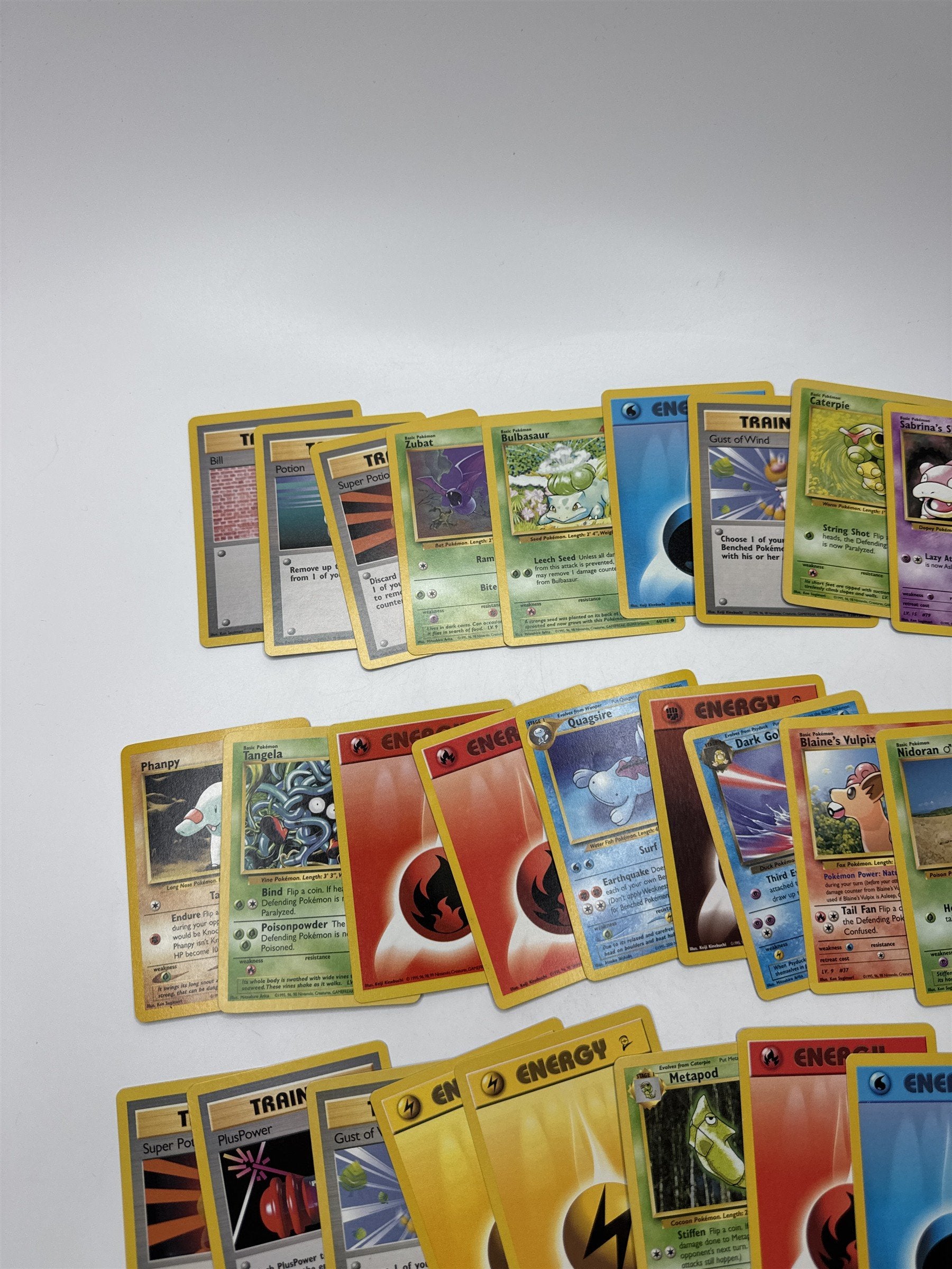 Lot of 40 Random Assorted Pokemon Playing Cards Vintage 1999(As Pictured)