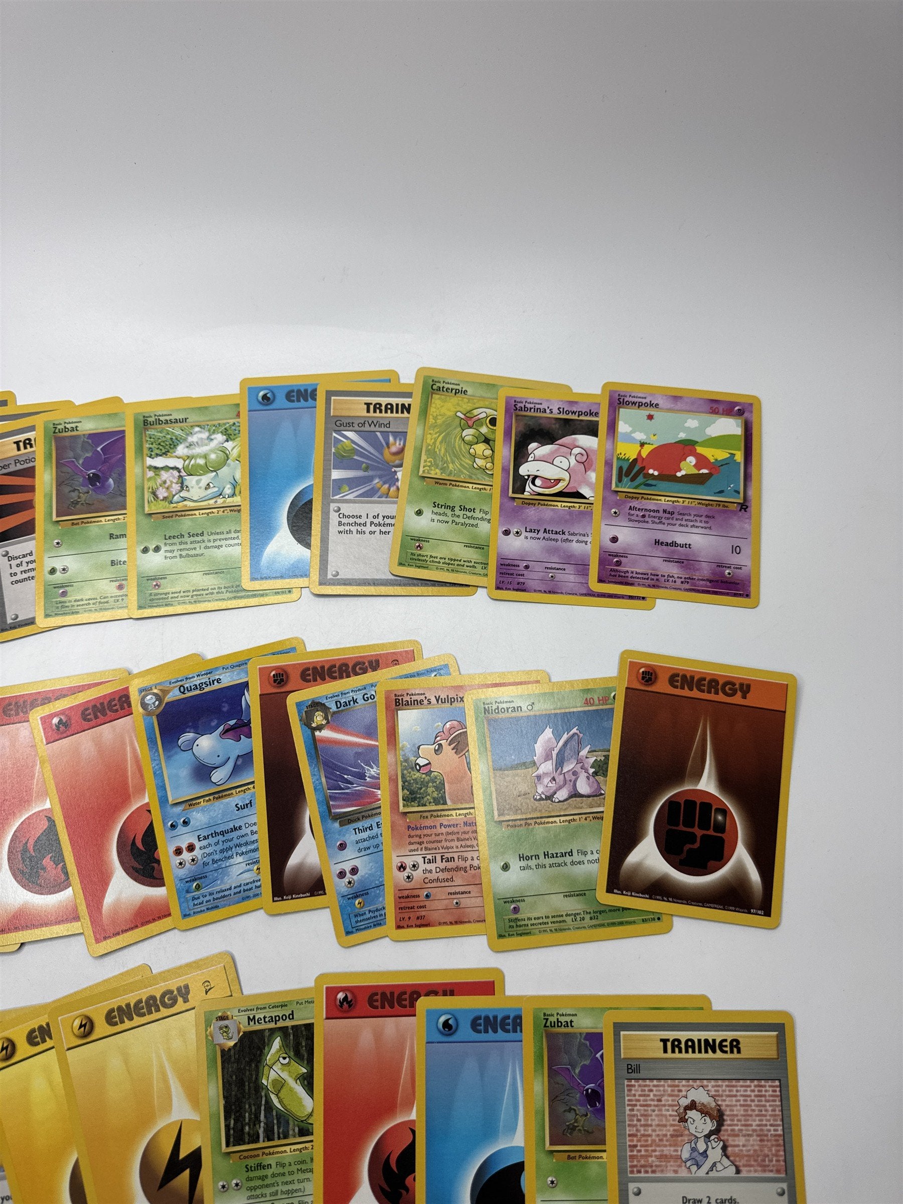 Lot of 40 Random Assorted Pokemon Playing Cards Vintage 1999(As Pictured)