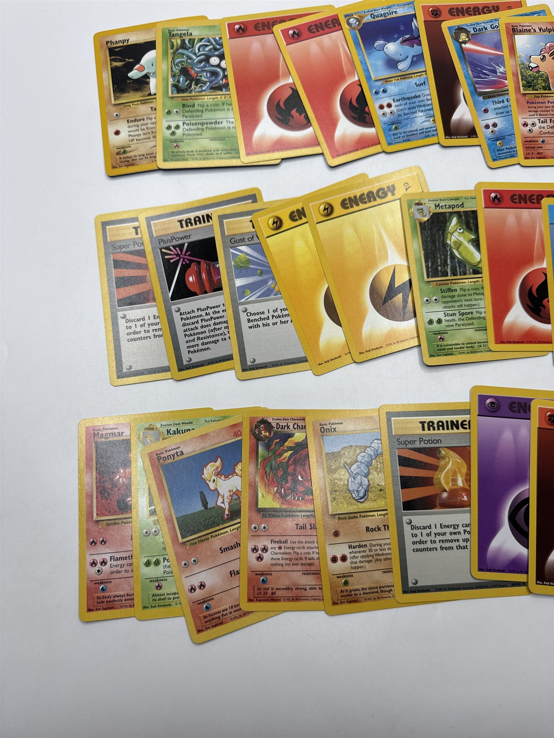 Lot of 40 Random Assorted Pokemon Playing Cards Vintage 1999(As Pictured)