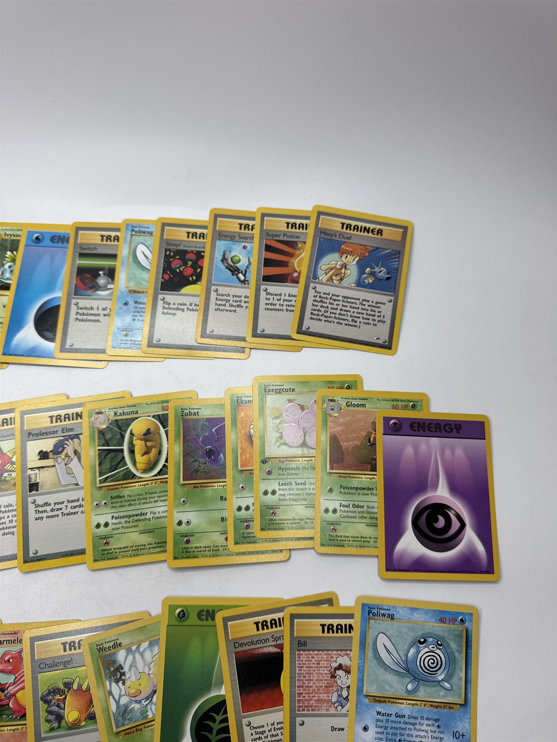 Lot of 40 Random Assorted Pokemon Playing Cards Vintage 1999(As Pictured)